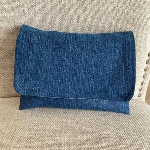 Blue Denim Clutch